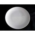 Haonai hot sale cheap and bulk round porcelain plate